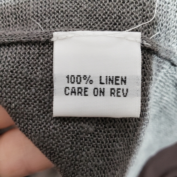 Bryn Walker Gray Long Duster Open Front Cardigan - Picture 5 of 6